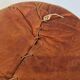 Pair of moroccan leather beanbags beautiful patina patina 1900