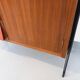 Vintage Italian modular bookcase in teak, metal and melamine