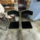 Chaises pliantes vintage Fritz Chair & Co en velours