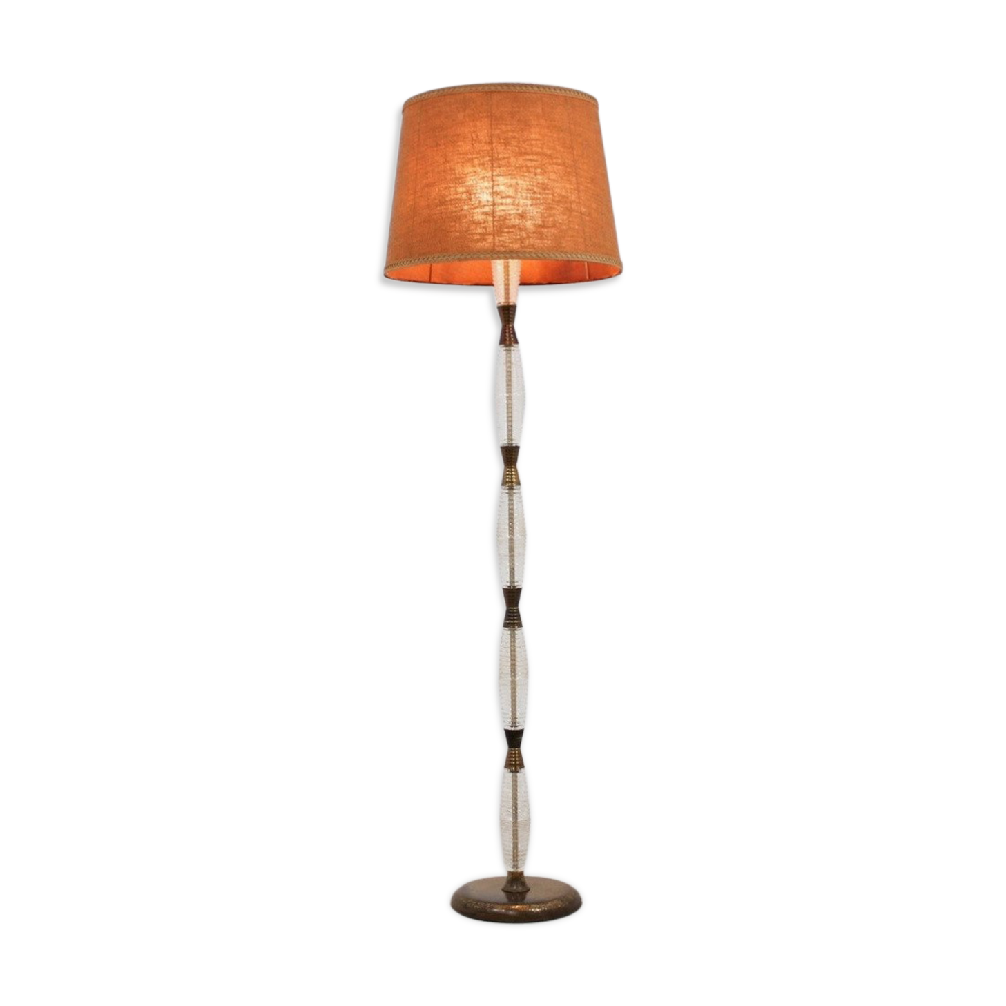 Ercole Barovier cord glass floor lamp 1940s