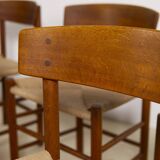 Set of 6 Oak dining chairs 'j39' by Borge Mogensen, 1960s