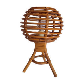 Bamboo bedside lamp