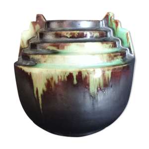 Vase art déco en céramique - vertes