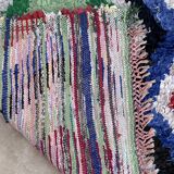 Moroccan carpet Boucherouite colored - 89 x 172 cm