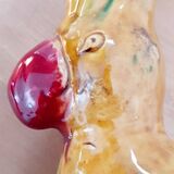 Vintage ceramic parrot lamp