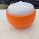 Suspension Vintage Opaline Orange et Blanche