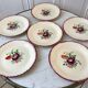Set of 6 dessert plates Moulin des Loups Orchies 30s