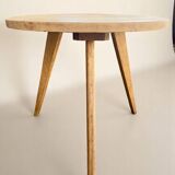 Table d'appoint tripode en chêne