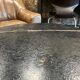 Industrial round coffee table