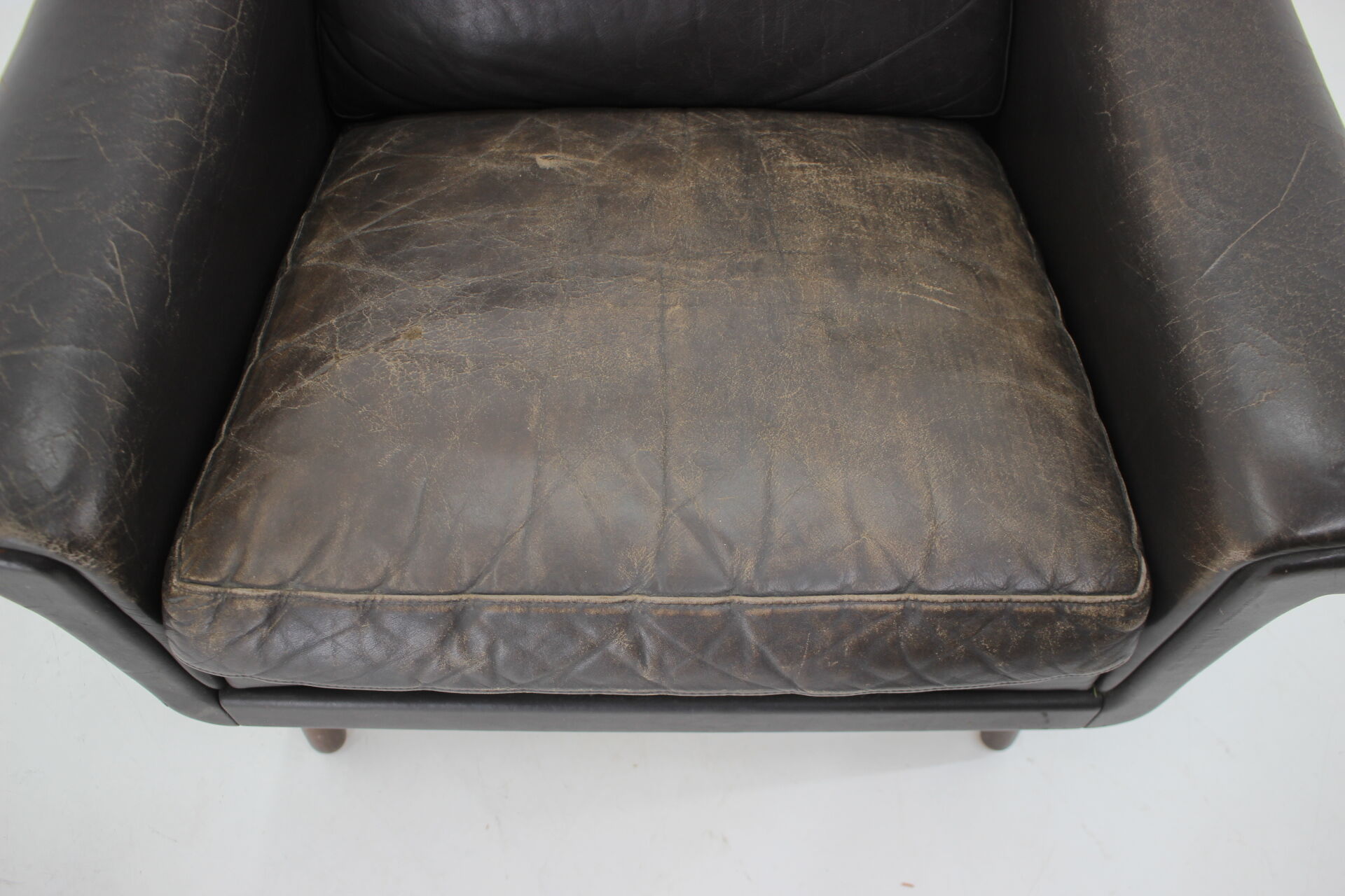 1960s Aage Christiansen ''Matador" leather danish armchair