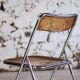 Lot de 3 chaises pliantes en plexiglas et chrome, 1970