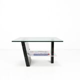 Mid-Century Italian Marble and Glass Coffee Table, 1970s