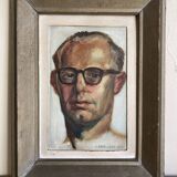 Portrait of a modernist man, oil on panel, 1947.