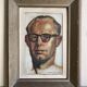 Portrait of a modernist man, oil on panel, 1947.