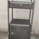 old metal medical bedside table circa 1930/40