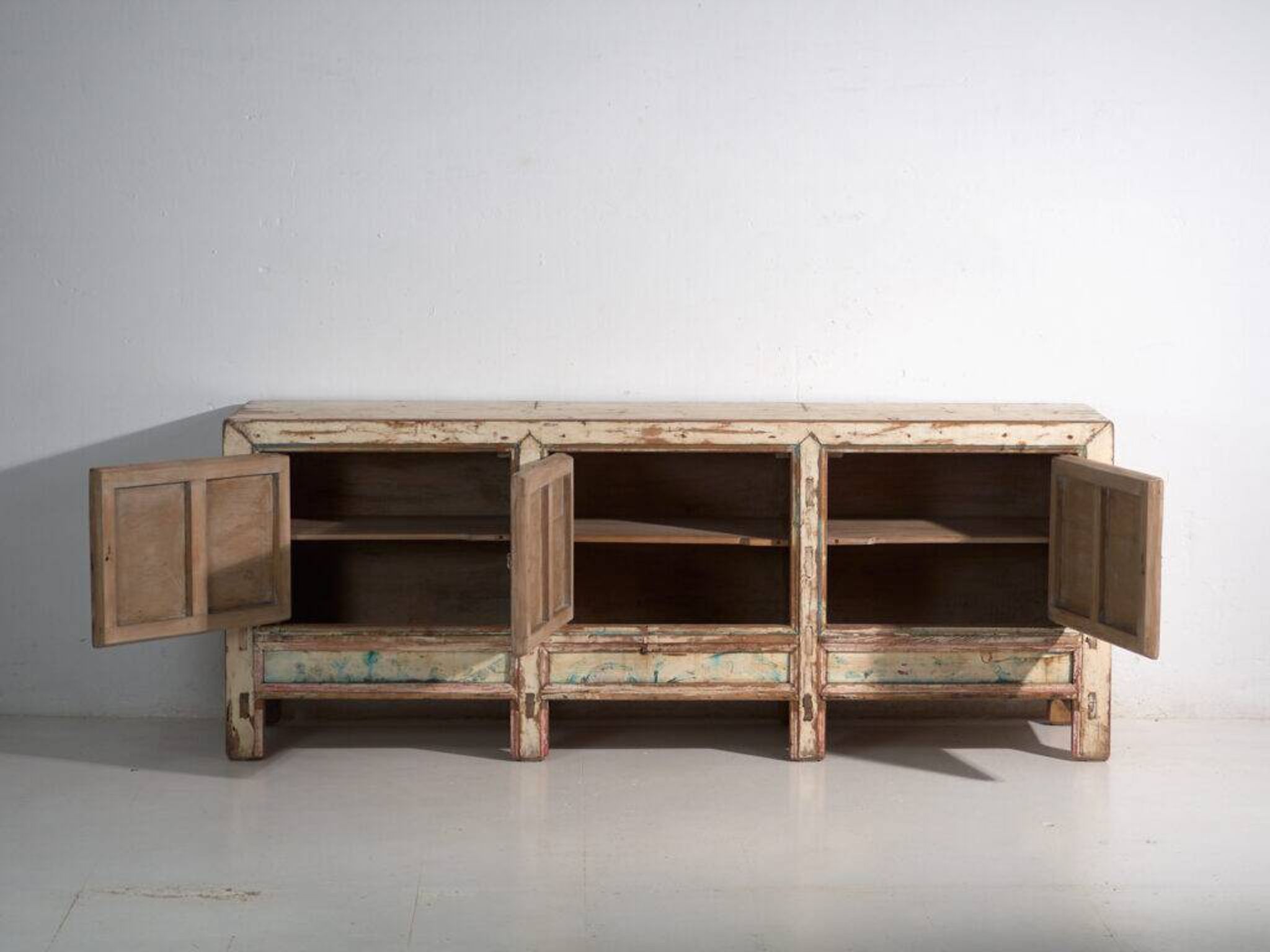 Antique buffet painted in pine wood – China, circa 1930