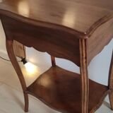 Vintage wooden dressing table with key
