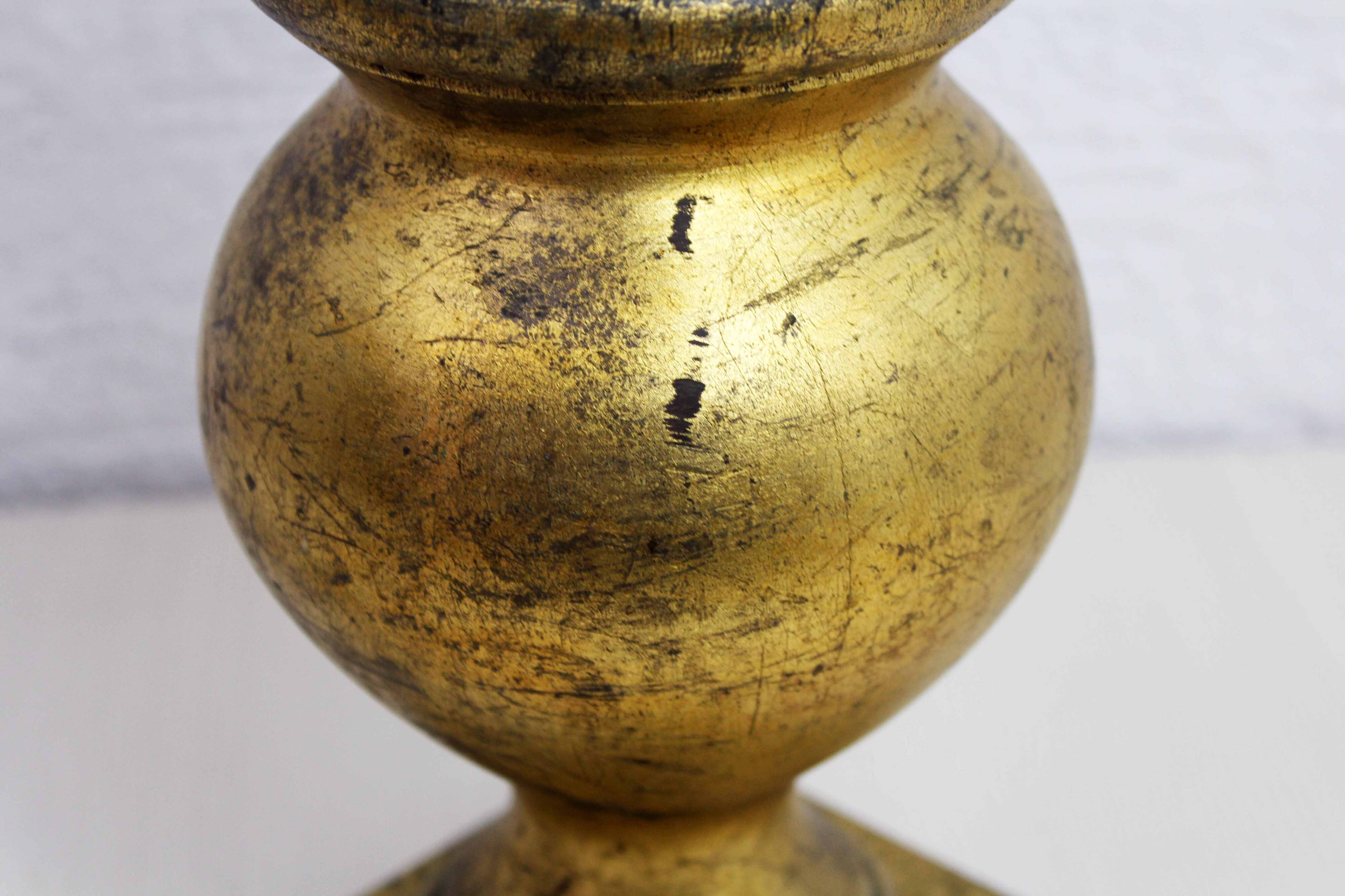 Golden wheat sheaf lamp base