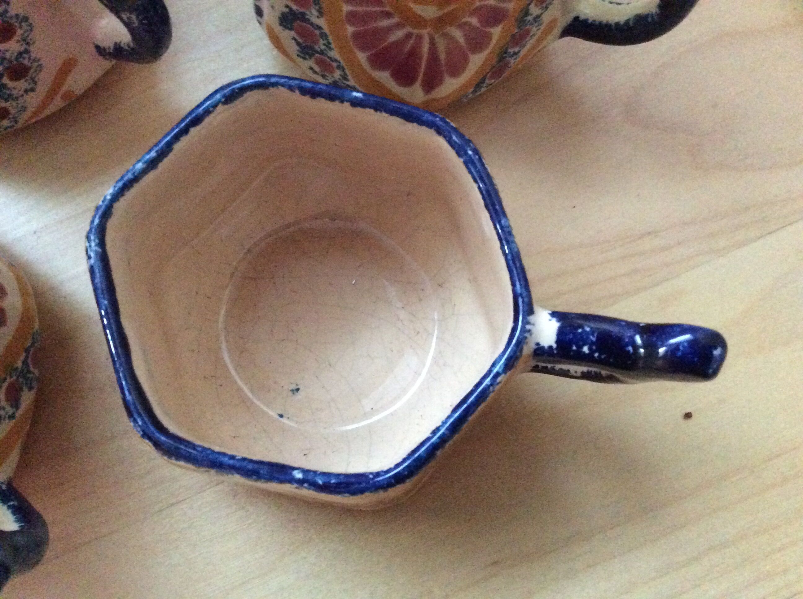 Set of 4 Henriot Quimper cups