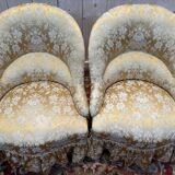Paire de fauteuils crapaud