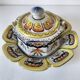 Octagonal jam pot Desvres - Jules Verlingue - Rouen decoration