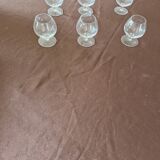 magnifique service de 6 verres à cognac en cristal de Sèvres
