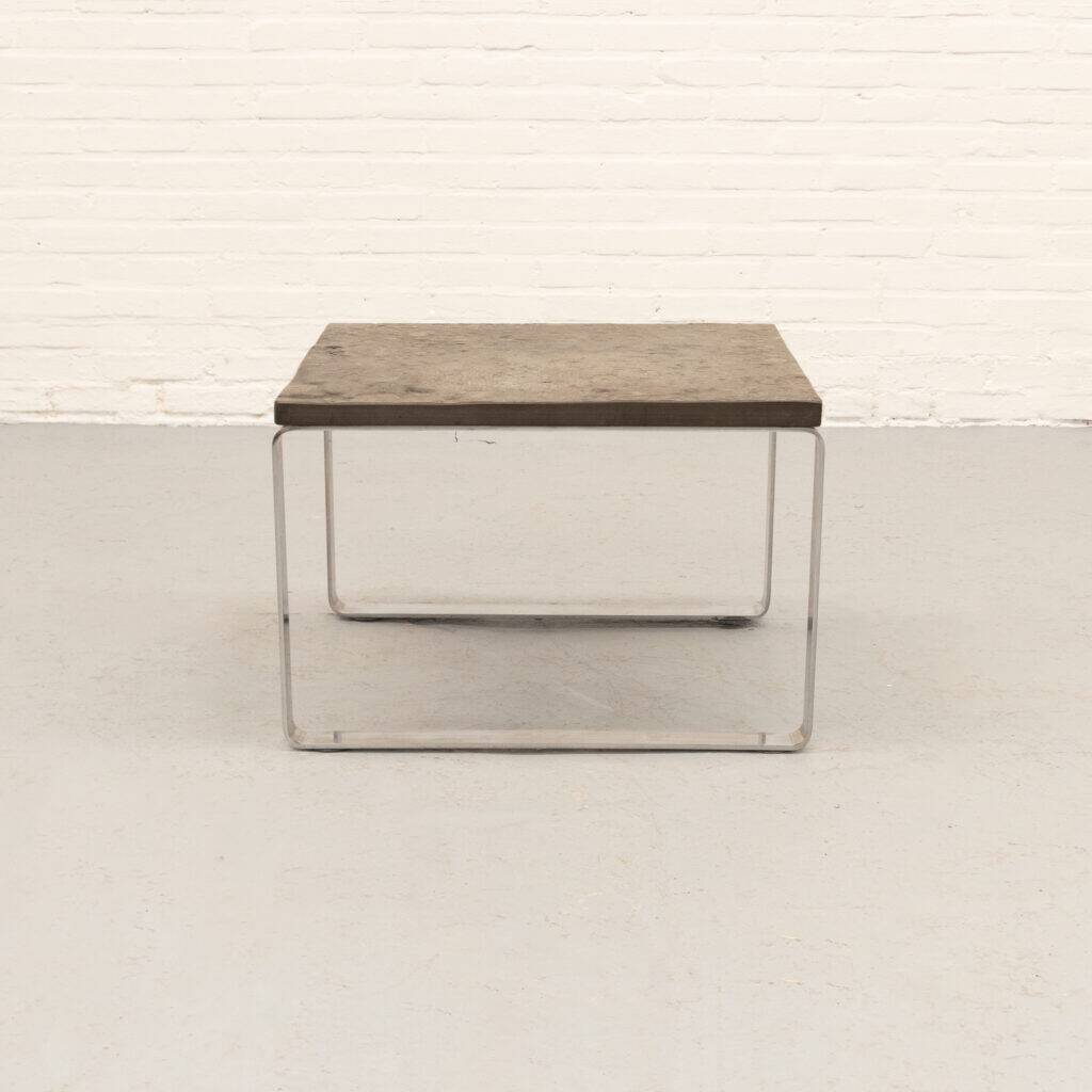 Slate & Chrome coffee table by Draenert 1970s