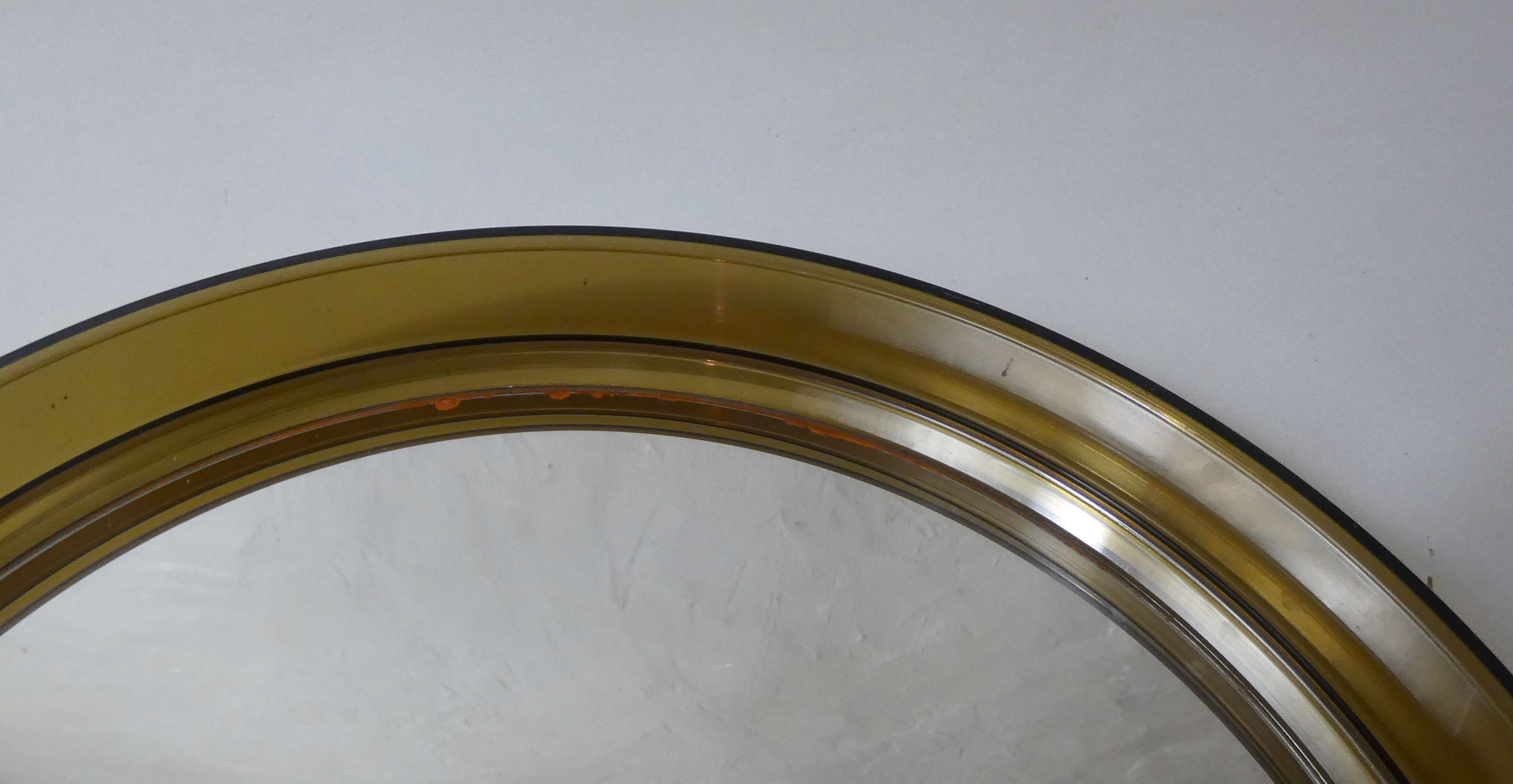 Gilac mirror in vintage smoked plastic