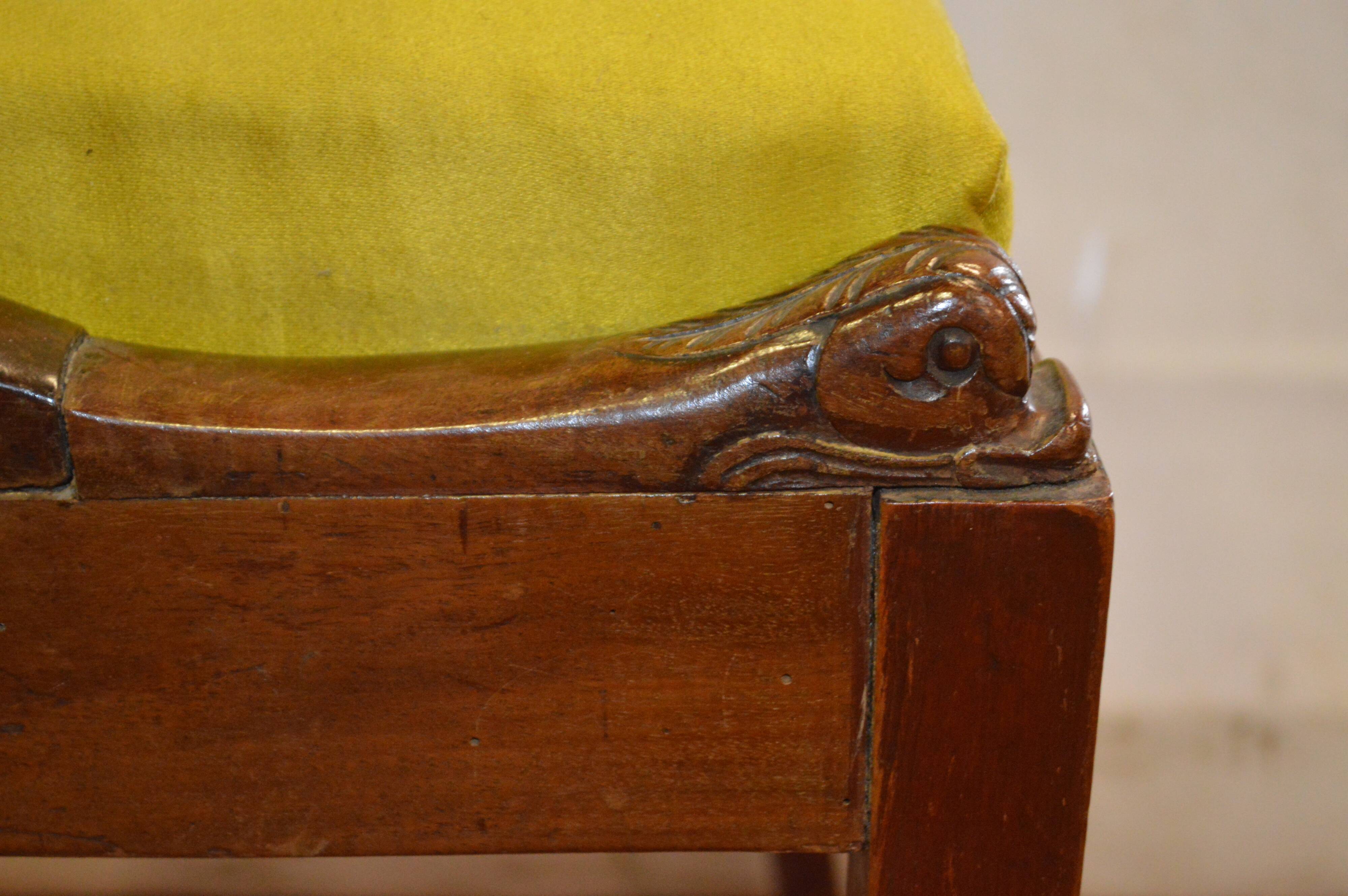 Mahogany gondola chair