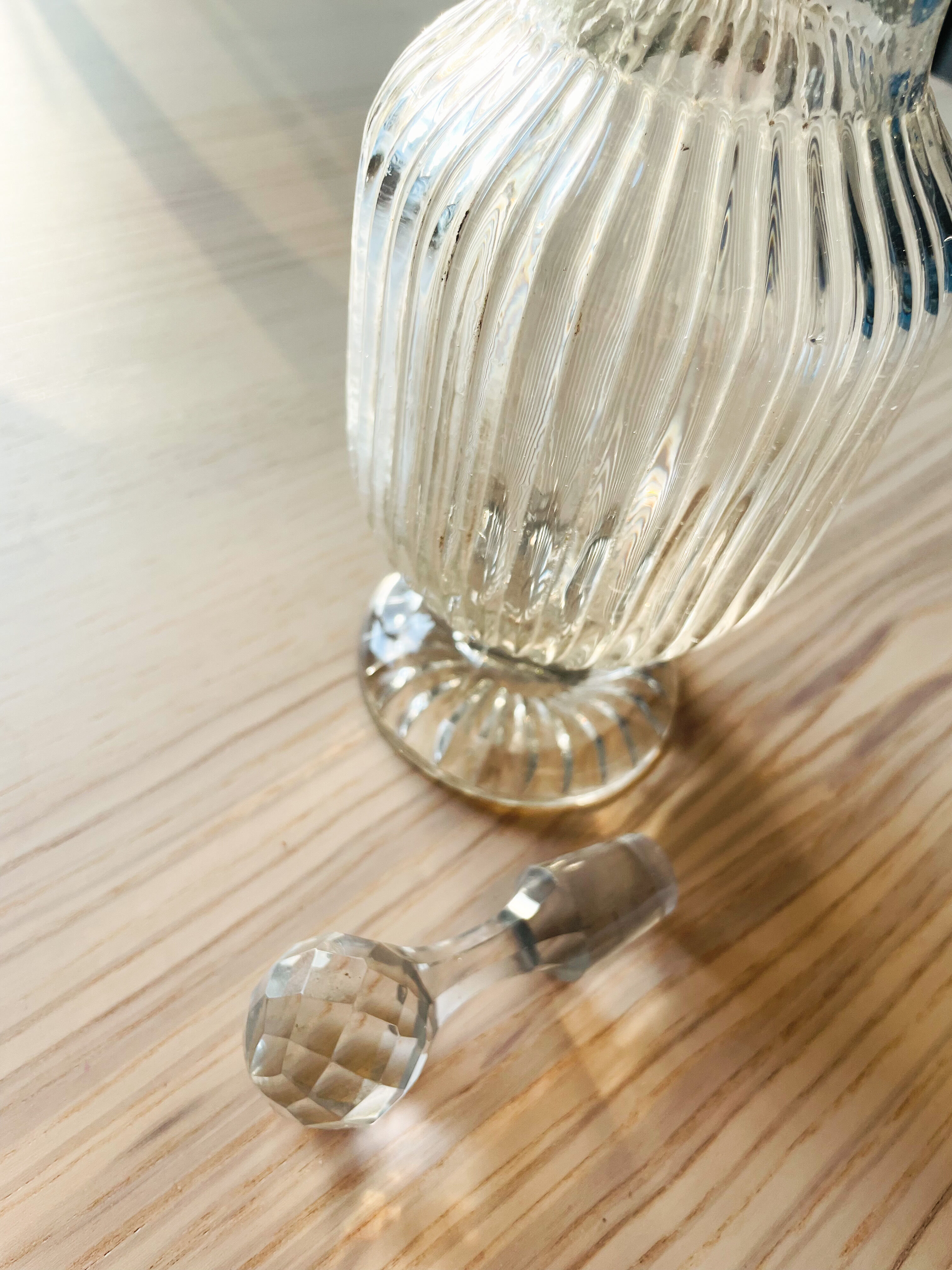 Vintage glass decanter