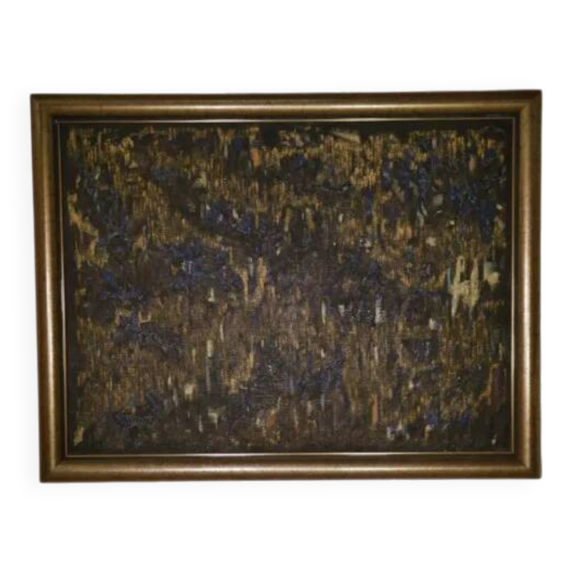 Large abstract painting signed circa 1970s