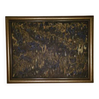 Large abstract painting signed circa 1970s