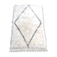 Carpet Berber Moroccan Beni Ouarain Marmoucha 1, 52 x 1, 05 black diamond