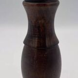 Vintage pepper mill in wood and silver, fisher silversmith 1937, italy