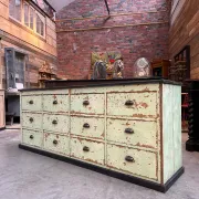 Workshop furniture from the early 20th century.
