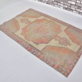 Orange & Beige Wool Handmade Rug sku 2607