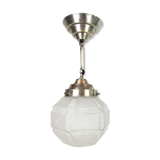Ball art deco glass depoli hanging lamp