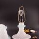 Lampe de table en verre de Murano blanc et bleu, Italie 1970