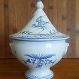 Bonbonnière in blue Moustiers earthenware