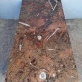 Fossil marble design coffee table 124cm