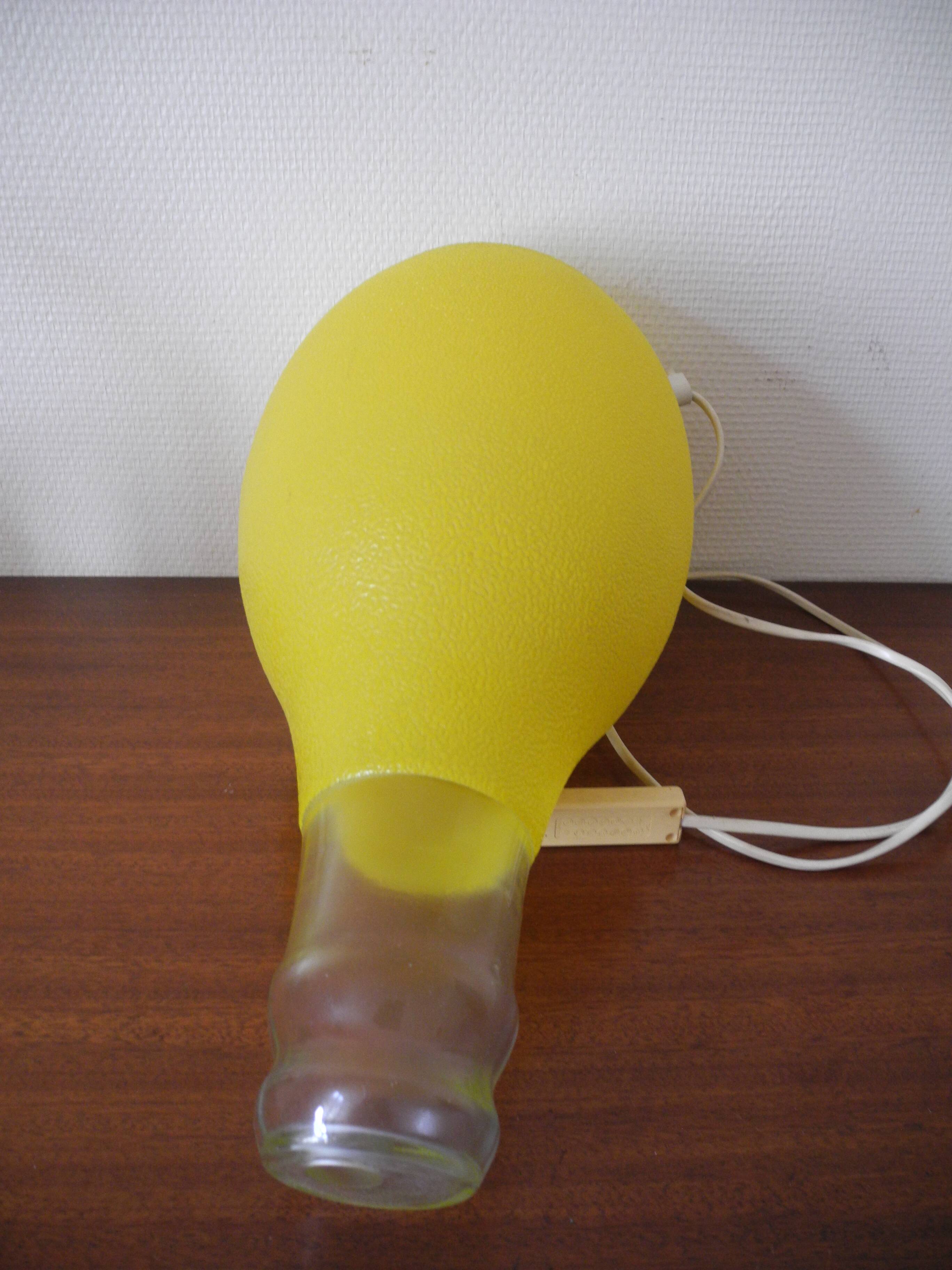 Old decorative bottle lamp vintage bottle lamp 70s