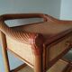 Double rattan bed and his pair of bedsides