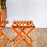 Pair of old folding stools