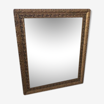Miroir ancien doré 61x51cm