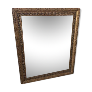 miroir ancien doré 61x51cm