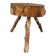 Tabouret tripode en bois brut