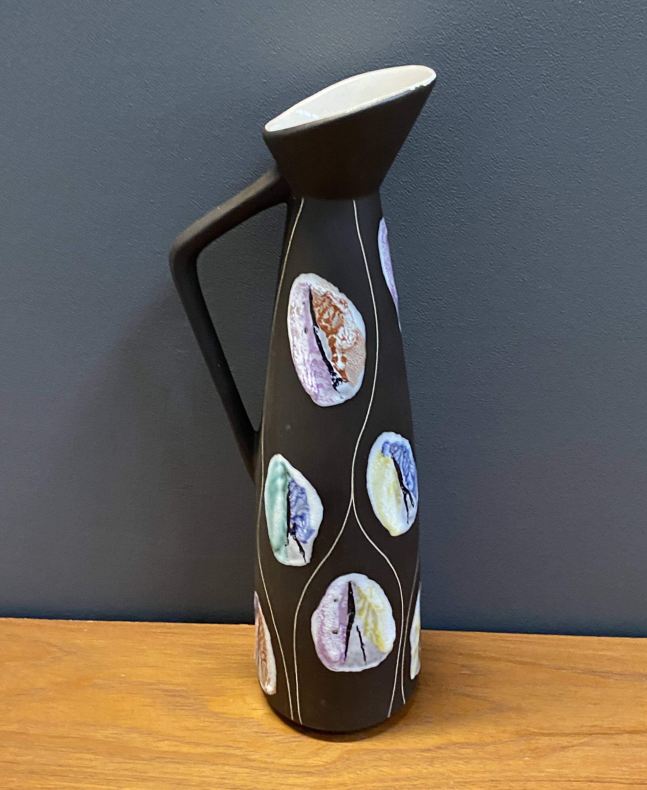 Bay vase model 245-40 decor Kongo by Bodo Mans 1958