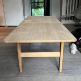 table basse chêne massif brut-Danemark années 70/80