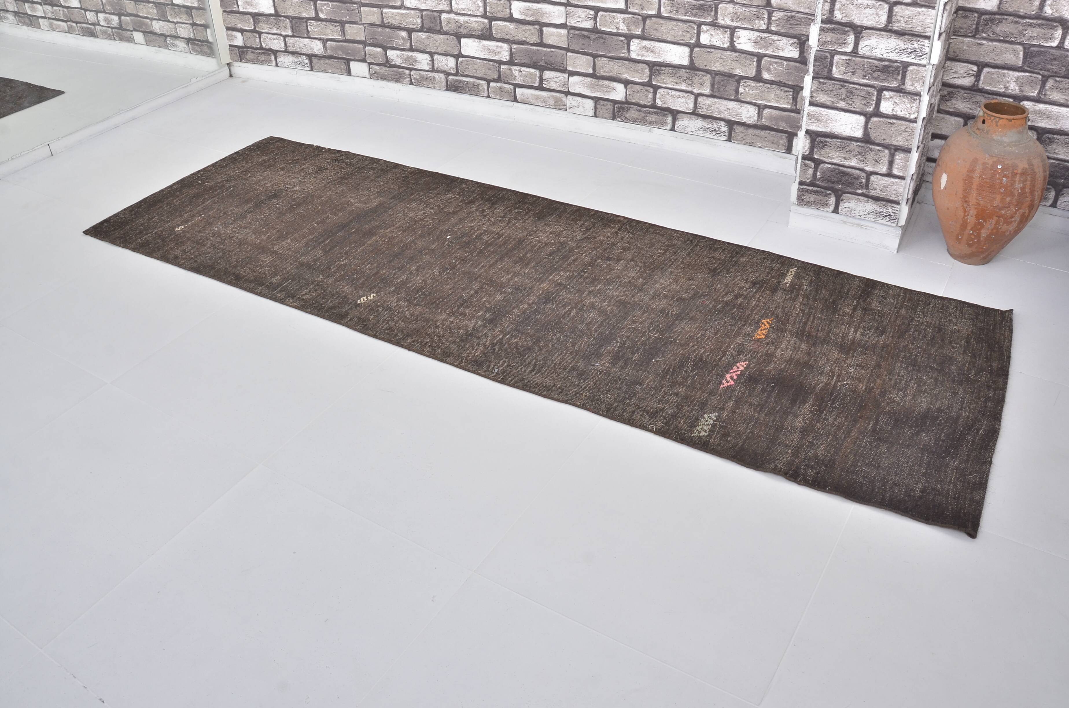 Neutral Turkisk Hanwoven Kilim Runner sku 2002