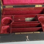 Old travel box for sewing and other Napoleon III